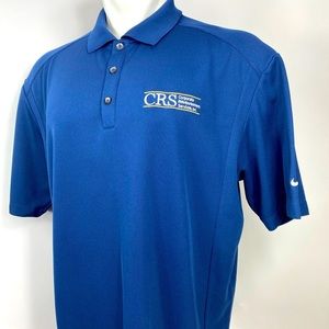 Nike DriFit Company Logo CRS Corporation Reimburse Golf Polo Shirt Xlarge